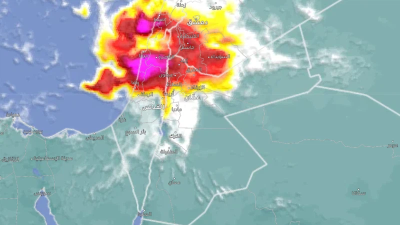  أمطار الخير تزيل الغبار عن شمال ووسط المملكة وتزايد تأثير المنخفض الجوي الساعات القادمة